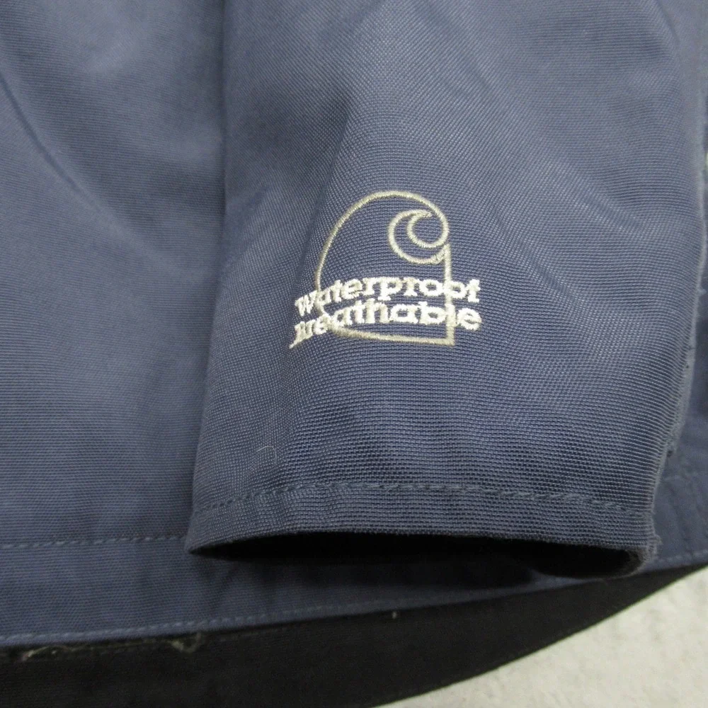 Carhartt Jacket Men Large Navy Shoreline Waterproof Rugged Budweiser Driver Logo